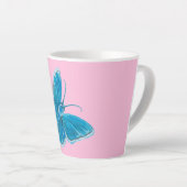 Cute Chapman's blauwe vlinder Latte Mok (Rechterhoek)