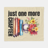 Cute chapter book word art fleece deken (Voorkant (Horizontaal))