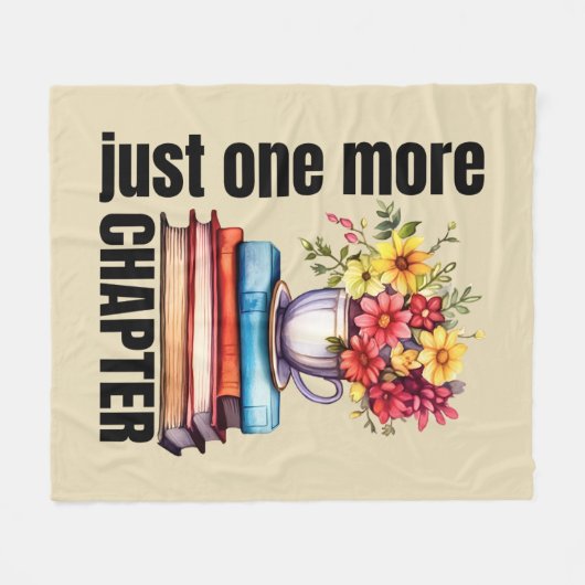 Cute chapter book word art fleece deken (Voorkant (Horizontaal))