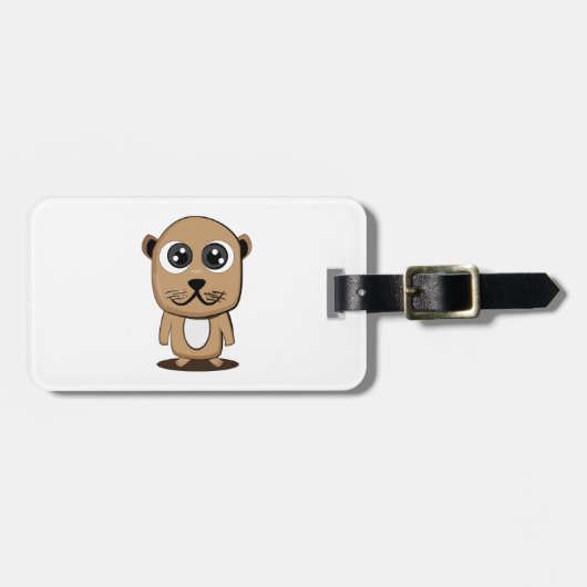 Cute character clipart bagagelabel (Voorkant horizontaal)