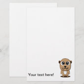 Cute character clipart briefpapier (Voorkant / Achterkant)