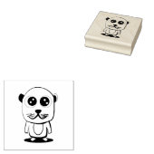 Cute character clipart rubberstempel (Gestempeld)