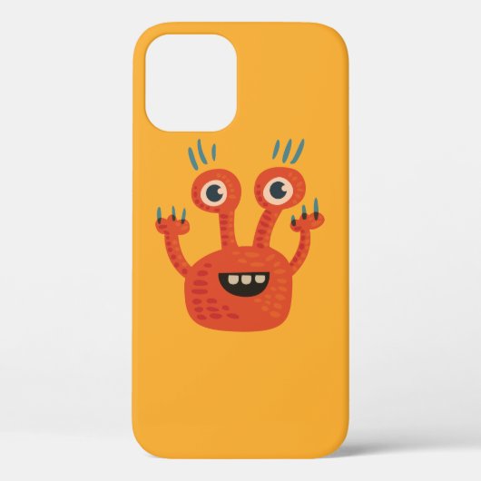 Cute character grappig oranje cartoon Case-Mate iPhone case (Achterkant)