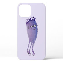 Cute Character Paars Nerdy