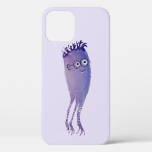 Cute Character Paars Nerdy Case-Mate iPhone Case