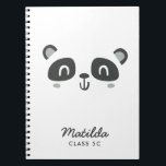 Cute character panda children notitieboek<br><div class="desc">Cute character panda children's gift design, </div>