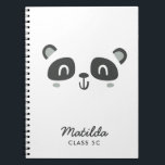 Cute character panda children notitieboek<br><div class="desc">Cute character panda children's gift design, </div>