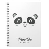 Cute character panda children notitieboek (Voorkant)