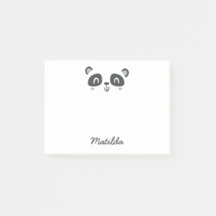 Cute character panda children school post-it® notes