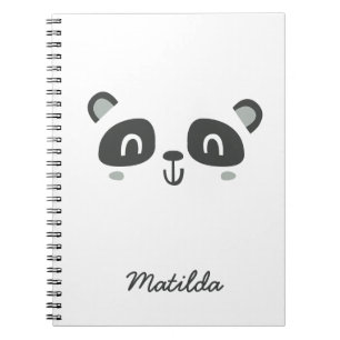 Cute character panda children's notitieboek
