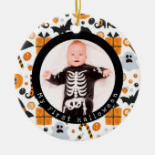 Cute Characters Baby's First Halloween Ornament (Voorkant)