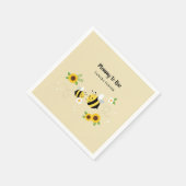 Cute Characters Mammie-to-Bee Baby shower Servet (Hoek)