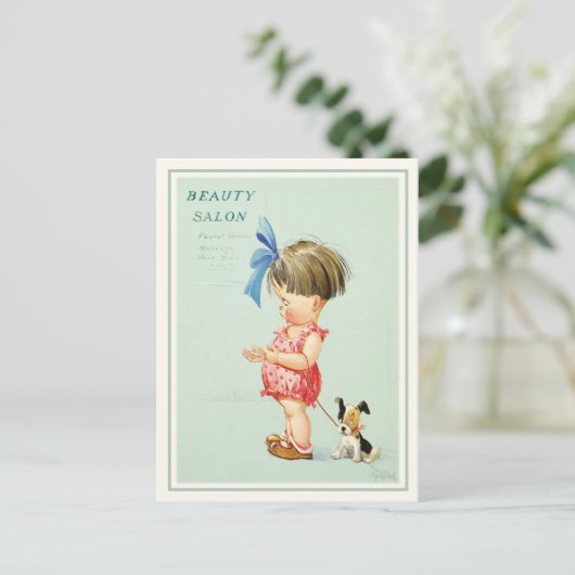 Cute Charles Twelvetrees Briefkaart Illustration (Staand voorkant)