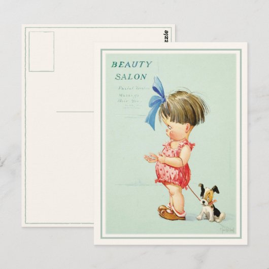 Cute Charles Twelvetrees Briefkaart Illustration (Voorkant / Achterkant)