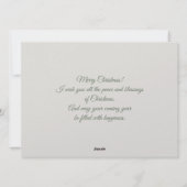 Cute charming owl Christmas Feestdagenkaart (Achterkant)