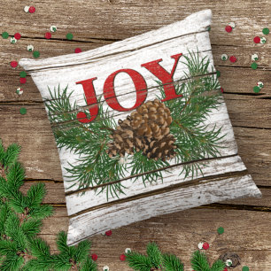 Cute Charming Prettige feestdagen Joy Cabin Porch  Buitenkussen