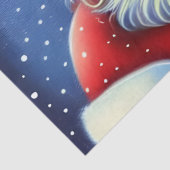 Cute Charming Retro  Santa Claus-ontkoppeling Tissuepapier (Detail)