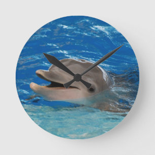 Cute Chattering Dolphin Ronde Klok