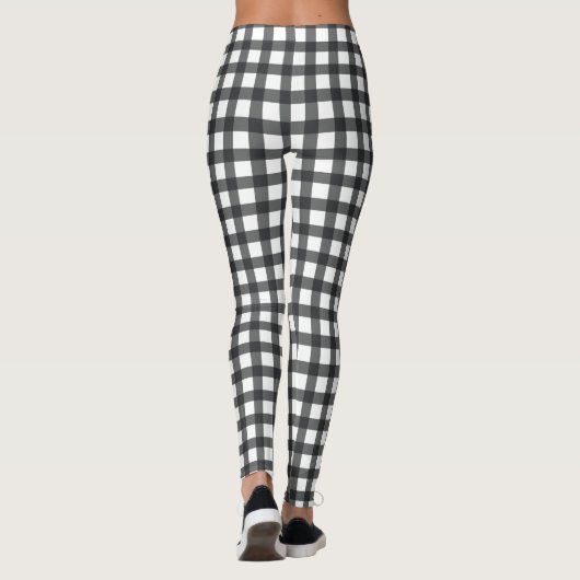 Cute Checkered Fabric-ontwerp Leggings (Achterkant)