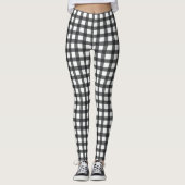 Cute Checkered Fabric-ontwerp Leggings (Voorkant)