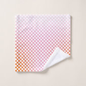 Cute Checkerset Pink Oranje Summer Bad Handdoek (Wasdoekje)