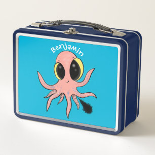 Cute, cheeky baby octopus cartoon
