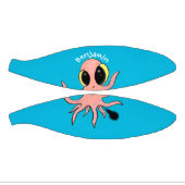 Cute, cheeky baby octopus cartoon basketbal (Panelen)