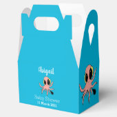 Cute, cheeky baby octopus cartoon bedankdoosjes (Geopend)