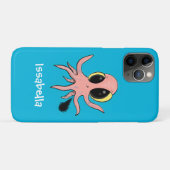 Cute, cheeky baby octopus cartoon Case-Mate iPhone case (Achterkant (horizontaal))