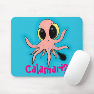 Cute, cheeky baby octopus cartoon muismat