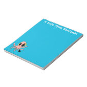 Cute, cheeky baby octopus cartoon notitieblok (Linkerzijde)