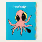 Cute, cheeky baby octopus cartoon planner (Achterkant)