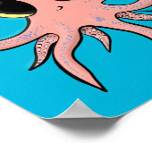 Cute, cheeky baby octopus cartoon poster (Hoek)