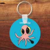 Cute, cheeky baby octopus cartoon sleutelhanger (Voorkant)