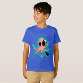 Cute, cheeky baby octopus cartoon t-shirt (Voorkant volledig)