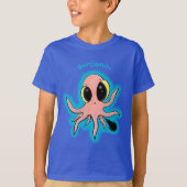 Cute, cheeky baby octopus cartoon t-shirt (Voorkant)