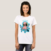 Cute, cheeky baby octopus cartoon t-shirt (Voorkant volledig)