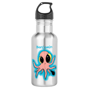 Cute, cheeky baby octopus cartoon waterfles