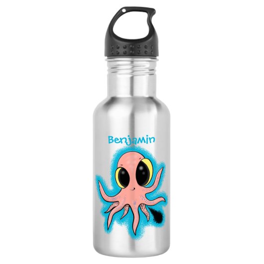Cute, cheeky baby octopus cartoon waterfles  (Voorkant)