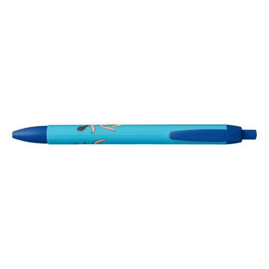 Cute, cheeky baby octopus cartoon zwarte inkt pen (Achterkant)