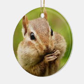 Cute Cheeky Chipmunk Keramisch Ornament (Links)