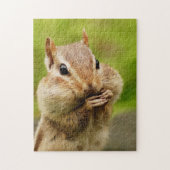 Cute Cheeky Chipmunk Legpuzzel (Verticaal)