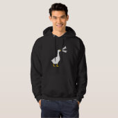 Cute Cheeky Honk Loud Quack Annoying Goose Croak D Hoodie (Voorkant volledig)