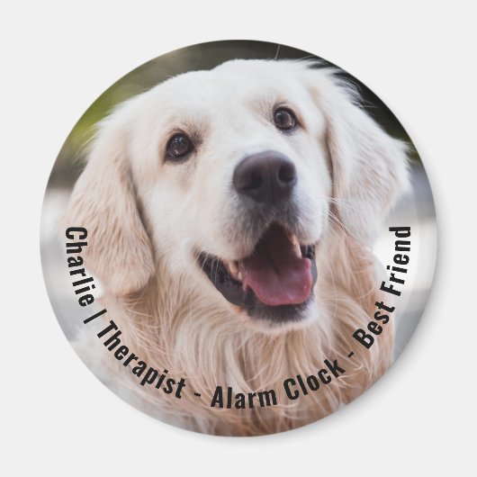 Cute Cheeky Sentimental Dog Name Photo Quote Magneet (Voorkant)