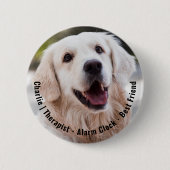 Cute Cheeky Sentimental Dog Name Photo Quote Ronde Button 5,7 Cm (Voorkant)