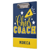 Cute Cheer Coach - Gepersonaliseerd Koninklijk Bla Klembord (Links)