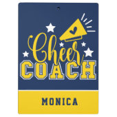 Cute Cheer Coach - Gepersonaliseerd Koninklijk Bla Klembord (Achterkant)