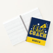 Cute Cheer Coach - Gepersonaliseerd Koninklijk Bla Notitieboek (Binnen)