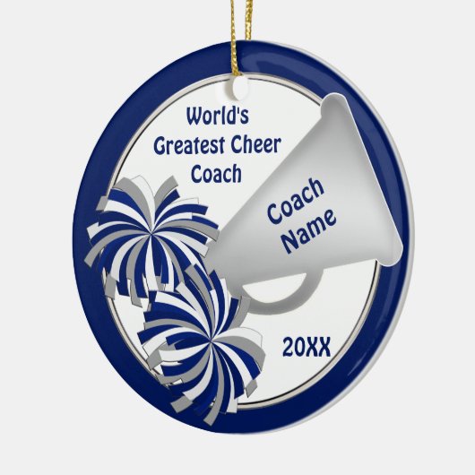 Cute Cheer Coach Gift Ideas PERSONALIZED Keramisch Ornament (Links)