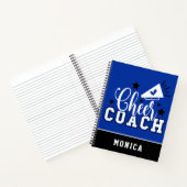 Cute Cheer Coach - Speciaal blauw en zwart Notitieboek (Binnen)